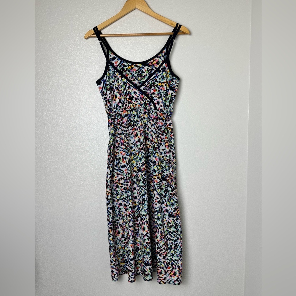 Athleta Easy Breezy Sunbeam Sleeveless Multicolor Women's Dress Size XS - Picture 3 of 8